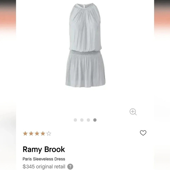 Ramy Brook Paris Drop Waist Sleeveless Pleated Mini Dress Lightweight Event XS - Picture 15 of 16